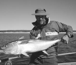 Longtail tuna on fly are a real challenge and when they’re this big it’s a real joy to land them.